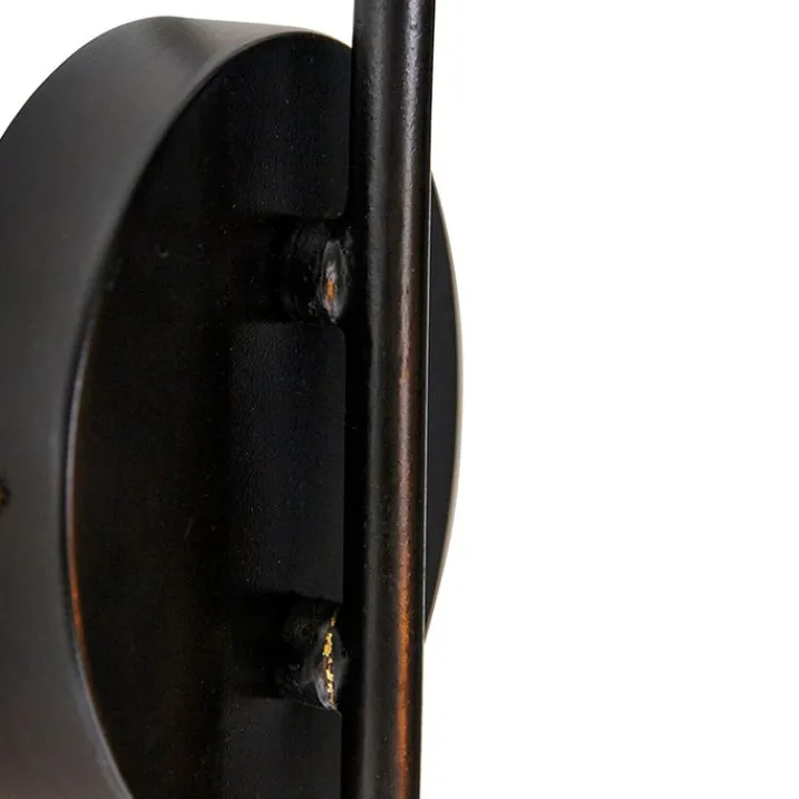 QAZQA Wandleuchten|Wohnzimmerlampen*Orientalische Wandleuchte Schwarz mit Gold - Vadi