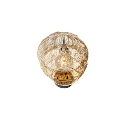 QAZQA Wandleuchten|Wohnzimmerlampen*Orientalische Wandleuchte Schwarz mit Gold - Vadi