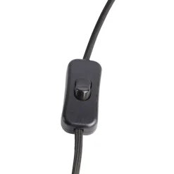 QAZQA Wandleuchten|Wohnzimmerlampen*Orientalische Wandleuchte schwarz mit Seil - Riki