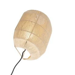 QAZQA Wandleuchten|Wohnzimmerlampen*Orientalische Wandleuchte schwarz mit Seil - Riki