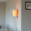 QAZQA Schlafzimmerlampen|Küchenlampen*Orientalische Wandleuchte Gold Creme Schirm mit Fransen - Franxa