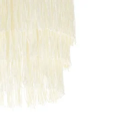 QAZQA Schlafzimmerlampen|Küchenlampen*Orientalische Wandleuchte Gold Creme Schirm mit Fransen - Franxa