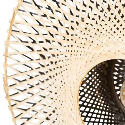 QAZQA Wandleuchten|Wohnzimmerlampen*Orientalische Wandleuchte Rattan 50 cm mit Stecker - Rina