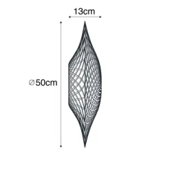 QAZQA Pendelleuchten|Wohnzimmerlampen*Orientalischer Lampenschirm Rattan 50 cm - Rina