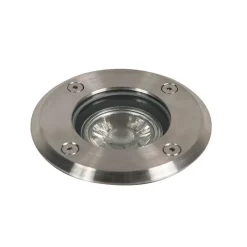 QAZQA Gartenbeleuchtung|Bodenstrahler Außen*Outdoor Ground Spot Stahl 11cm IP67 - Basic Round