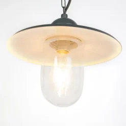 QAZQA Gartenbeleuchtung|Pendelleuchten Außen*Outdoor ländliche Hängelampe anthrazit IP44 - Kansas Graphit