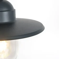 QAZQA Gartenbeleuchtung|Pendelleuchten Außen*Outdoor ländliche Hängelampe anthrazit IP44 - Kansas Graphit