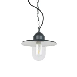 QAZQA Gartenbeleuchtung|Pendelleuchten Außen*Outdoor ländliche Hängelampe anthrazit IP44 - Kansas Graphit