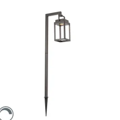 QAZQA Gartenbeleuchtung|Led-Außenleuchten*Outdoor Spike Spot dunkelgrau inkl. LED wiederaufladbar - Yara