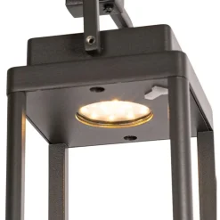 QAZQA Gartenbeleuchtung|Led-Außenleuchten*Outdoor Spike Spot dunkelgrau inkl. LED wiederaufladbar - Yara