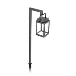 QAZQA Gartenbeleuchtung|Led-Außenleuchten*Outdoor Spike Spot dunkelgrau inkl. LED wiederaufladbar - Yara