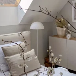 QAZQA Gartenbeleuchtung|Led-Außenleuchten*Outdoor Stehleuchte Pilz weiß wiederaufladbar 3-stufig dimmbar - Keira