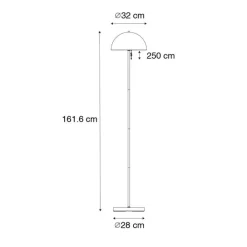 QAZQA Gartenbeleuchtung|Led-Außenleuchten*Outdoor Stehleuchte Pilz weiß wiederaufladbar 3-stufig dimmbar - Keira
