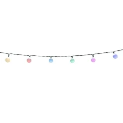 QAZQA Gartenbeleuchtung|Led-Außenleuchten*Outdoor-Lichterkette 7m inkl. LED 50-Licht RGBW Solar - Festival