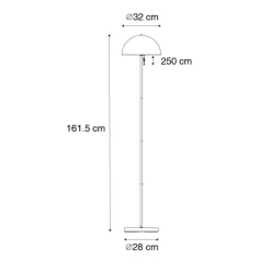 QAZQA Gartenbeleuchtung|Led-Außenleuchten*Outdoor-Stehleuchte Pilz Dunkelbronze Wiederaufladbar - Keira