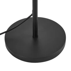 QAZQA Gartenbeleuchtung|Stehlampen Außen*Outdoor-Stehleuchte schwarz mit orangefarbenem Seilschirm IP44 - Virginia Jayla