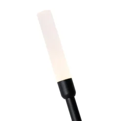 QAZQA Gartenbeleuchtung|Led-Außenleuchten*Outdoor-Stehleuchte schwarz inkl. wiederaufladbarem LED und Solar - Barry