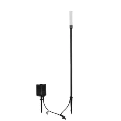 QAZQA Gartenbeleuchtung|Led-Außenleuchten*Outdoor-Stehleuchte schwarz inkl. wiederaufladbarem LED und Solar - Barry