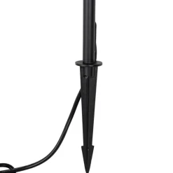 QAZQA Gartenbeleuchtung|Led-Außenleuchten*Outdoor-Stehleuchte schwarz inkl. wiederaufladbarem LED und Solar - Barry