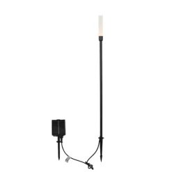 QAZQA Gartenbeleuchtung|Led-Außenleuchten*Outdoor-Stehleuchte schwarz inkl. wiederaufladbarem LED und Solar - Barry