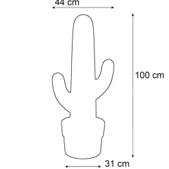 Newgarden Gartenbeleuchtung|Led-Außenleuchten*Outdoor-Stehleuchte Weiß inkl. LED IP65 - Kaktus
