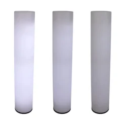 Newgarden Gartenbeleuchtung|Led-Außenleuchten*Outdoor-Stehleuchte weiß inkl. LED IP65 Wiederaufladbar RGBW - Fity