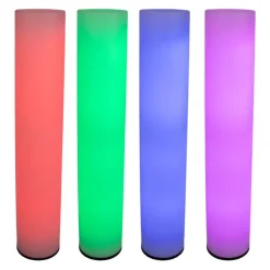 Newgarden Gartenbeleuchtung|Led-Außenleuchten*Outdoor-Stehleuchte weiß inkl. LED IP65 Wiederaufladbar RGBW - Fity