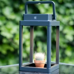 QAZQA Gartenbeleuchtung|Led-Außenleuchten*Outdoor-Tischleuchte dunkelgrau inkl. LED-Akku - Yara