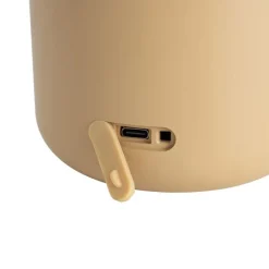 QAZQA Gartenbeleuchtung|Led-Außenleuchten*Outdoor-Tischleuchte Gold mit Weiß inkl. wiederaufladbarem LED IP44 - Haard