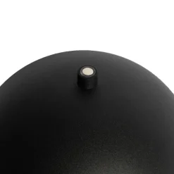 QAZQA Gartenbeleuchtung|Led-Außenleuchten*Outdoor-Tischleuchte Pilz schwarz wiederaufladbar 3-stufig dimmbar - Keira