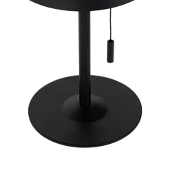 QAZQA Gartenbeleuchtung|Led-Außenleuchten*Outdoor-Tischleuchte schwarz inkl. LED 3-stufig dimmbar wiederaufladbar und Solar - Ferre