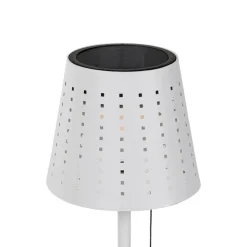 QAZQA Gartenbeleuchtung|Led-Außenleuchten*Outdoor-Tischleuchte weiß inkl. LED 3-stufig dimmbar wiederaufladbar und Solar - Ferre