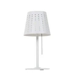 QAZQA Gartenbeleuchtung|Led-Außenleuchten*Outdoor-Tischleuchte weiß inkl. LED 3-stufig dimmbar wiederaufladbar und Solar - Ferre