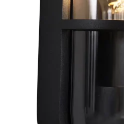 QAZQA Gartenbeleuchtung|Außenwandleuchten*Outdoor-Wandleuchte schwarz oval IP65 - Target