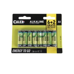 Calex Zubehör*8-Pack AA-Batterien - Penlite Alkaline Longlife