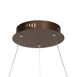 QAZQA Professional Schlafzimmerlampen|Küchenlampen*Pendelleuchte Bronze 80 cm inkl. LED 3-Stufen-Dimmbar - Girello