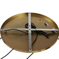 QAZQA Pendelleuchten|Wohnzimmerlampen*Pendelleuchte Bronze mit Rauchbernstein und grünem Glas rund 4-flammig - Bao