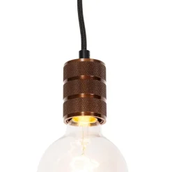 QAZQA Deckenstrahler|Aufbaustrahler*Pendelleuchte Dunkelbronze für Schienensystem 1-phasig - Iconic Cavalux