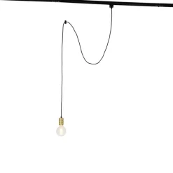QAZQA Schlafzimmerlampen|Küchenlampen*Pendelleuchte mit Schienenaufhängung Gold - Iconic Cavalux