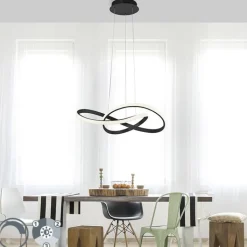 Paul Neuhaus Led-Pendelleuchten|Pendelleuchten*Pendelleuchte Schwarz 57 cm 3-Stufen-Dimmbar inkl. LED - Viola Due