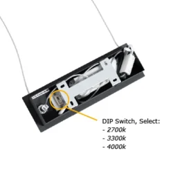QAZQA Professional Led-Pendelleuchten|Pendelleuchten*Pendelleuchte schwarz inkl. LED 3-Stufen-Dimmbar 2700-4000K mit Dip-Schalter - Keane