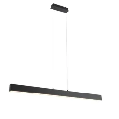 QAZQA Professional Led-Pendelleuchten|Pendelleuchten*Pendelleuchte schwarz inkl. LED 3-Stufen-Dimmbar 2700-4000K mit Dip-Schalter - Keane