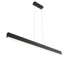 QAZQA Professional Led-Pendelleuchten|Pendelleuchten*Pendelleuchte schwarz inkl. LED 3-Stufen-Dimmbar 2700-4000K mit Dip-Schalter - Keane