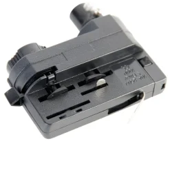 QAZQA Deckenstrahler|Aufbaustrahler*Pendelleuchtenadapter für 3-Phasen-Schiene schwarz - 3-phasig