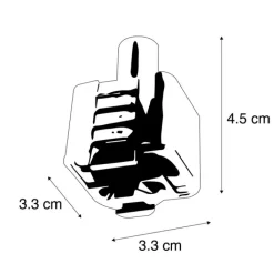 QAZQA Deckenstrahler|Aufbaustrahler*Pendelleuchtenadapter für 1-phasiges Schienensystem weiß - Iconic