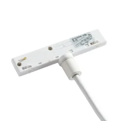 QAZQA Deckenstrahler|Aufbaustrahler*Pendelleuchtenadapter Schiene weiß 1-phasig - Slimline