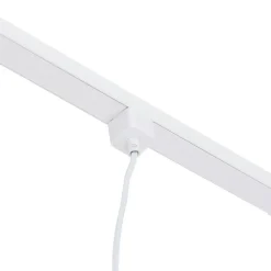 QAZQA Schlafzimmerlampen|Küchenlampen*1-Phasen-Schienensystem mit 3 Strahlern und Hängelampen weiß - Cavalux Jeana