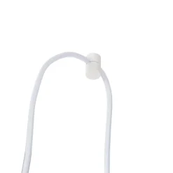 QAZQA Schlafzimmerlampen|Küchenlampen*1-Phasen-Schienensystem mit 3 Strahlern und Hängelampen weiß - Cavalux Jeana