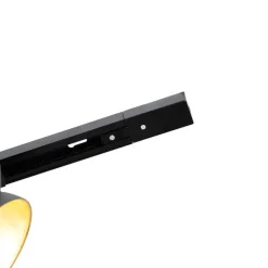 QAZQA Schlafzimmerlampen|Küchenlampen*1-Phasen-Schienensystem mit 6 Strahlern schwarz verstellbar - Magnax Jeana