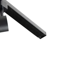 QAZQA Schlafzimmerlampen|Esszimmerlampen*1-Phasen-Schienensystem schwarz mit 4 Strahlern und I-Netzteil quadratisch - Jeana